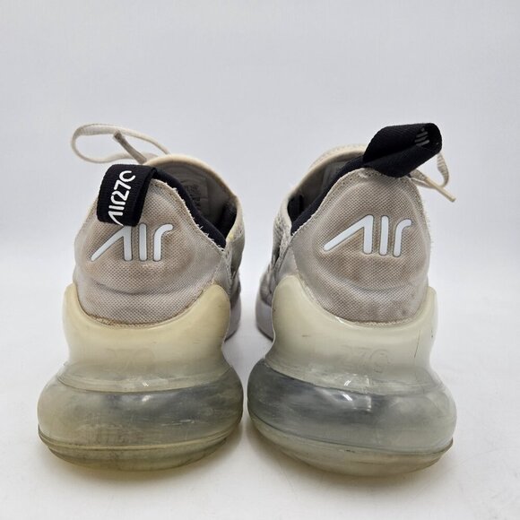 Nike Air Max 270 Low Top White Black Size 10 AH6789-100 Mens Lace Up Breathable - Picture 4 of 8